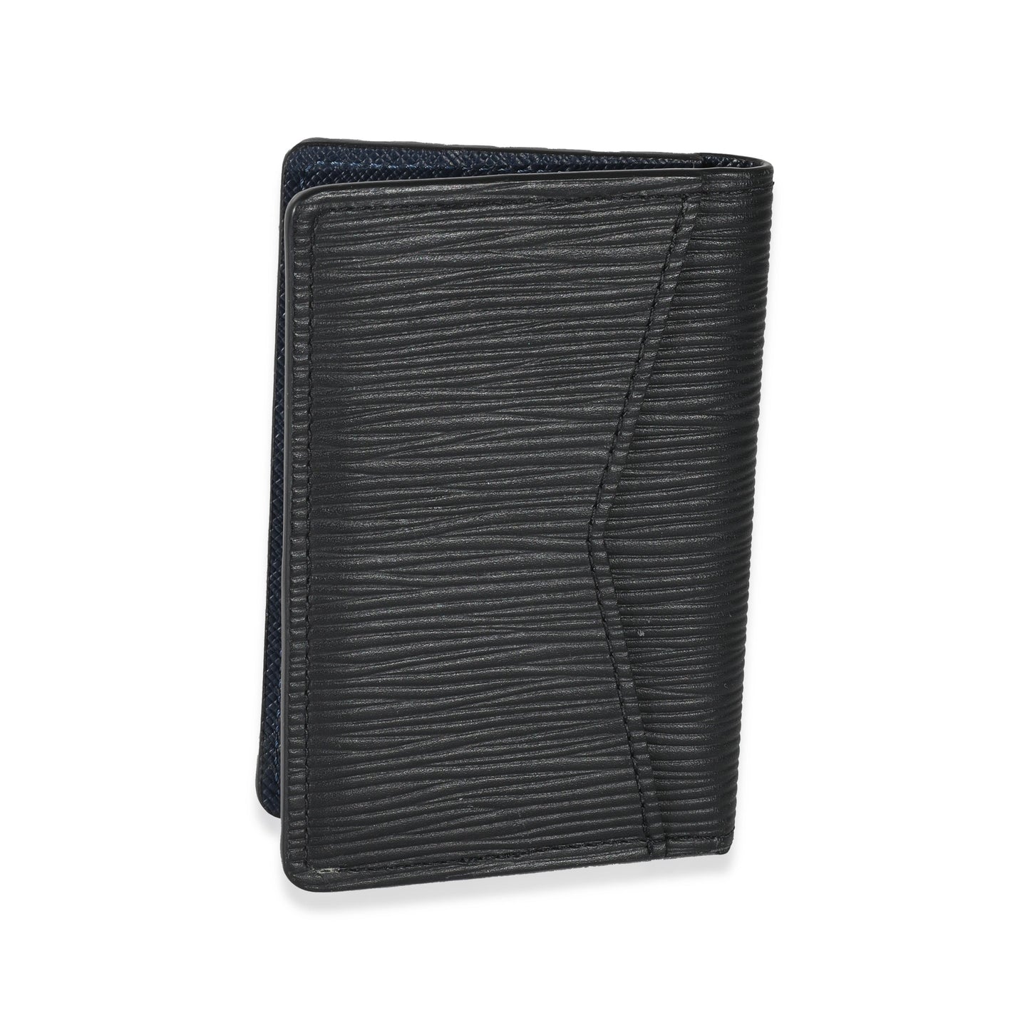 Louis Vuitton Epi Initials Pocket Organizer Black Handbag