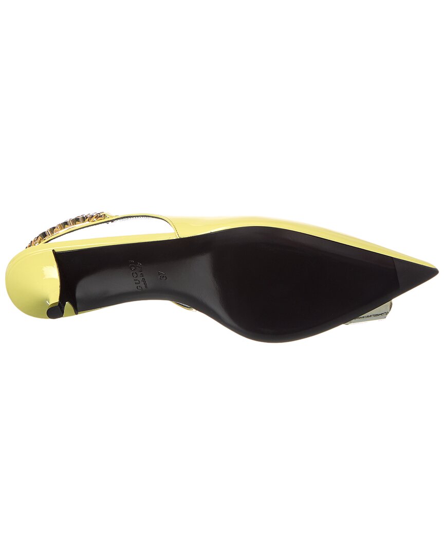 Gucci Signoria Patent Slingback Pump