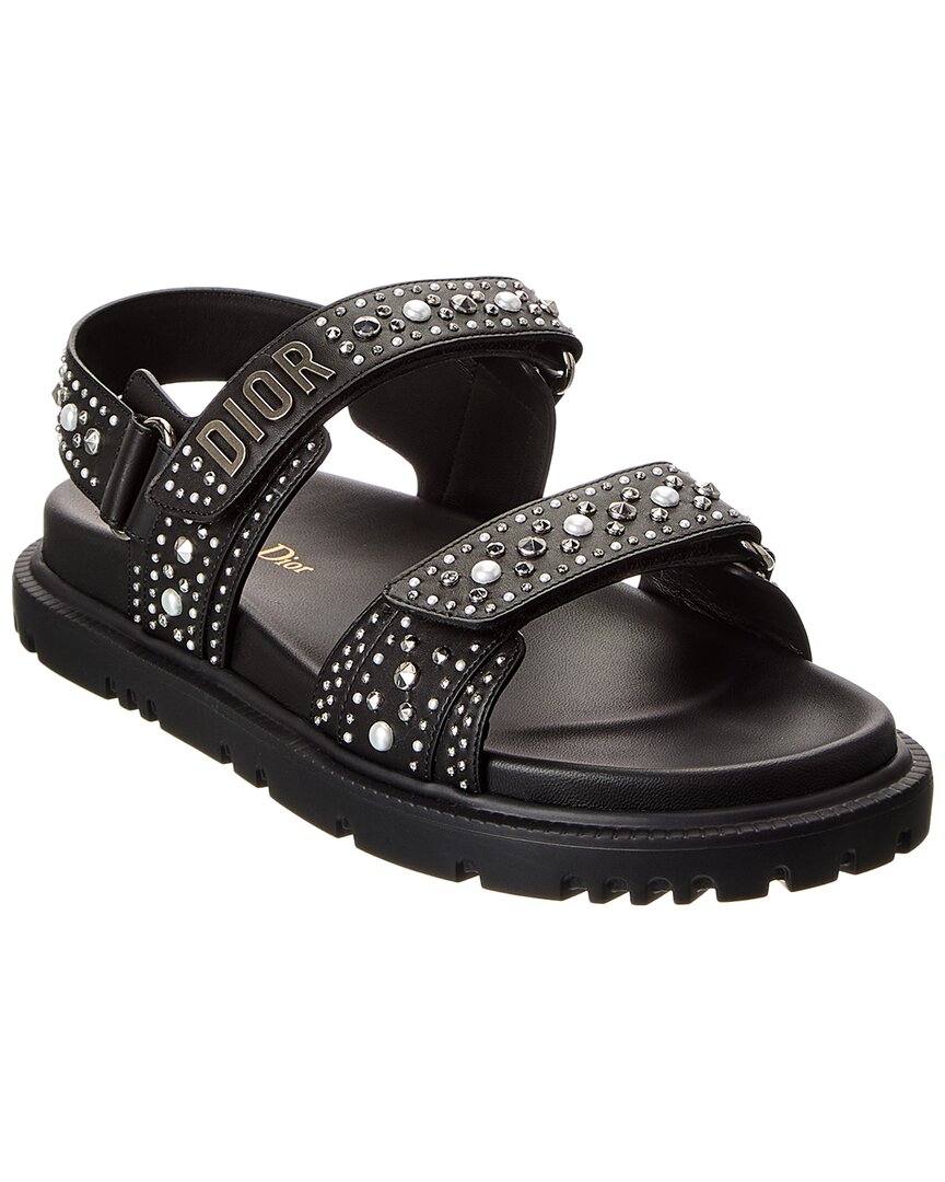 Dior Shoe act Sandal 4 Leather Black Shoes