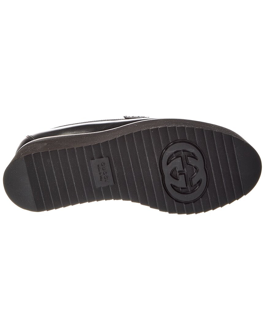 Gucci Double G Creeper Leather Loafer