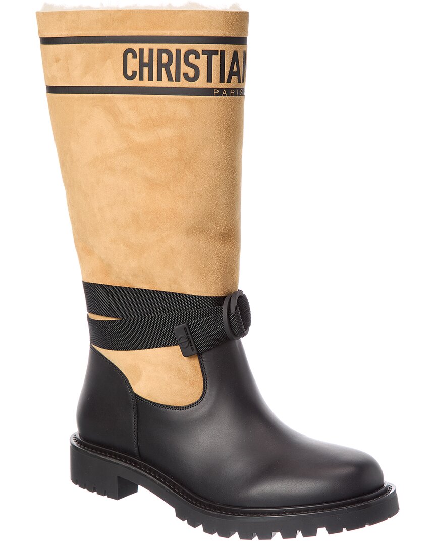 Dior Shoe D-Major & Knee-High Boot Leather Suede Shoes