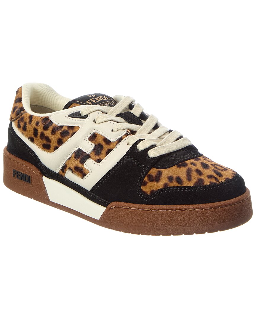 Fendi Shoe Match Haircalf & Sneaker Suede Shoes
