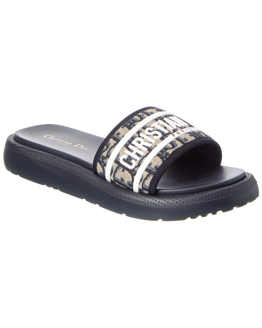 Dior Shoe Dway Sandal Black Logo Shoes