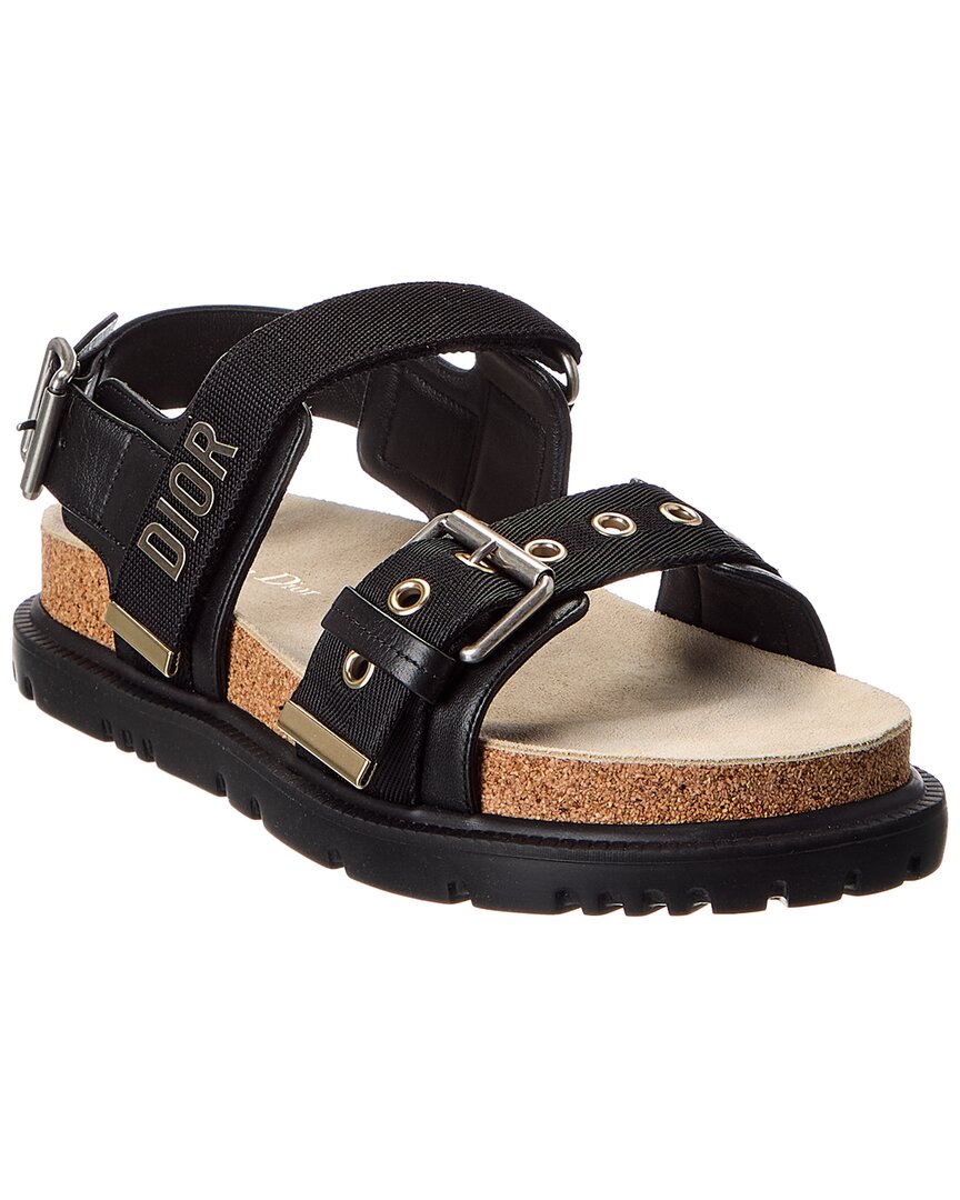 Dior Shoe act Sandal 5 Leather Black Shoes