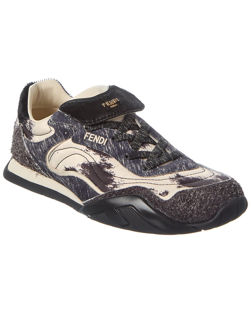 Fendi Shoe Wave Pulse Tech Fabric & Sneaker 2 Suede Shoes