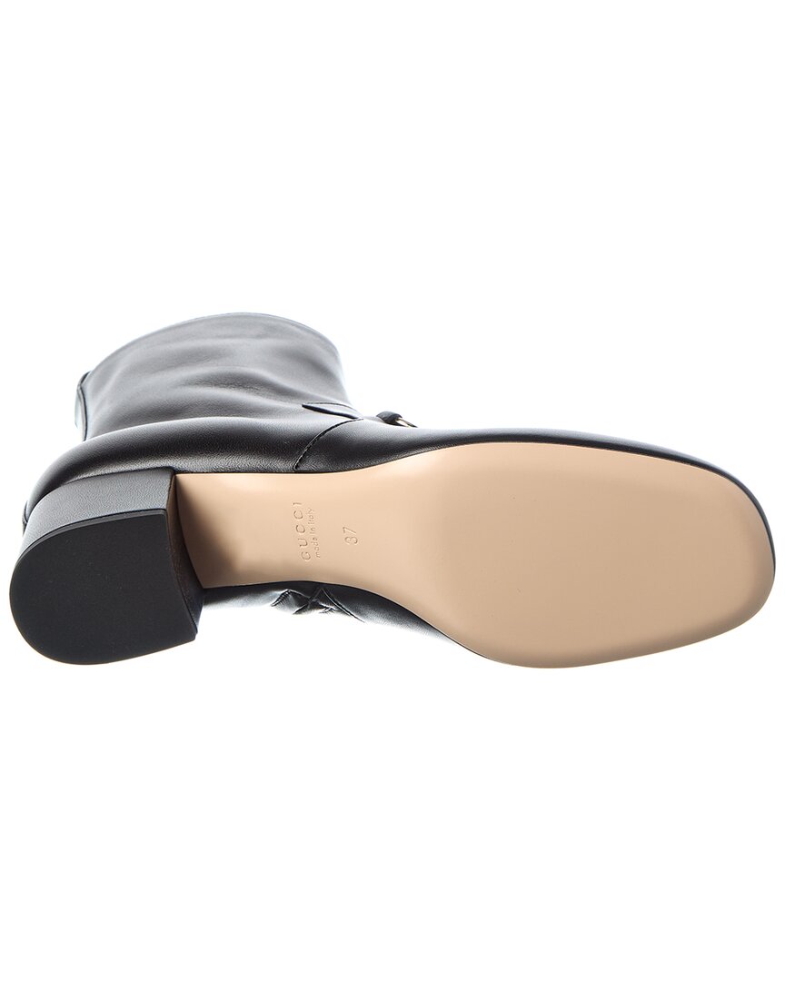Gucci Horsebit Leather Bootie