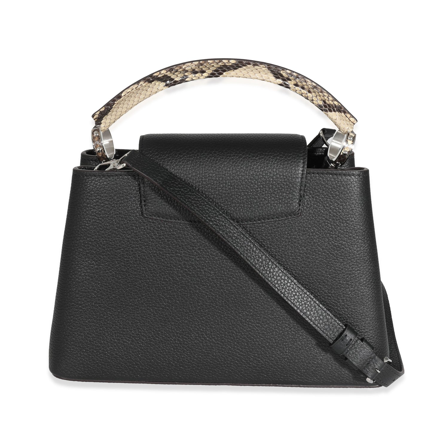 Louis Vuitton Taurillon Capucines PM Python Black Hat Capucines Pm