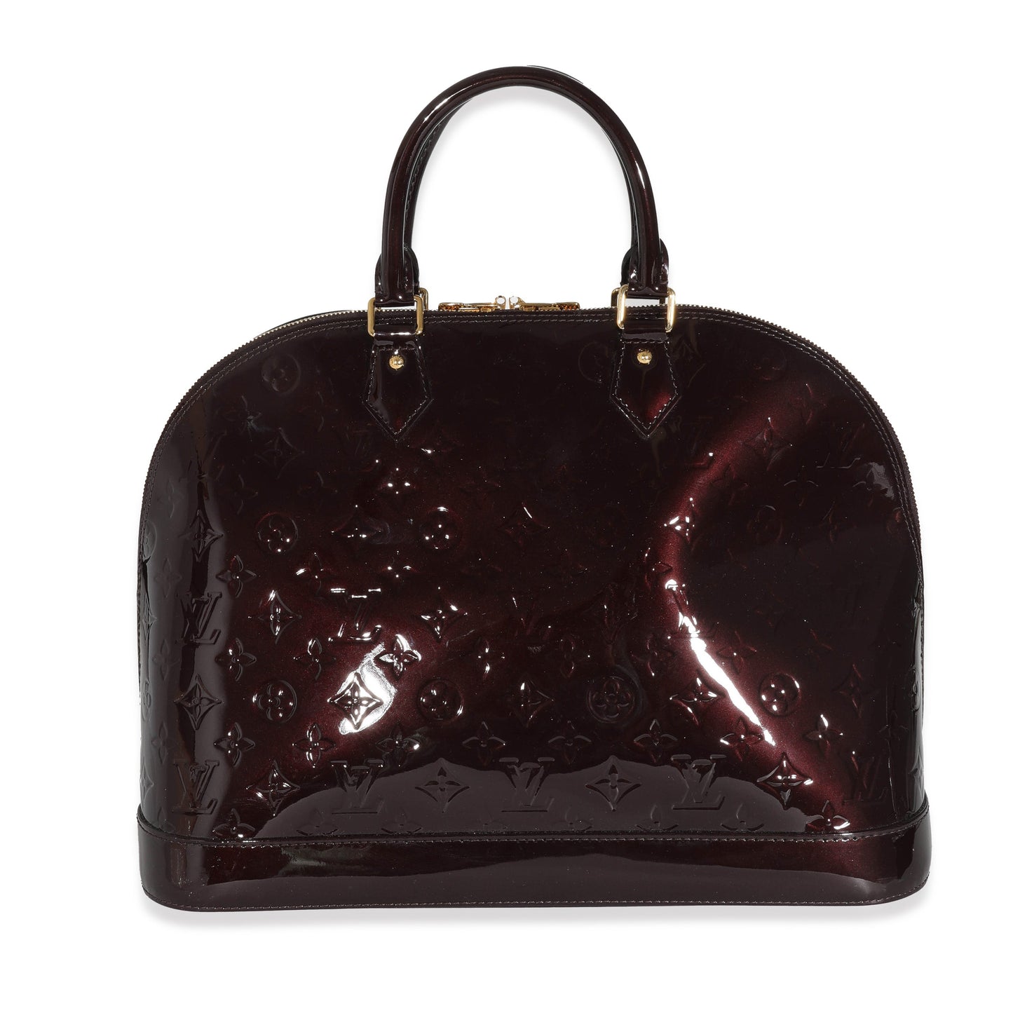 Louis Vuitton Amarante Vernis Alma GM Handbag