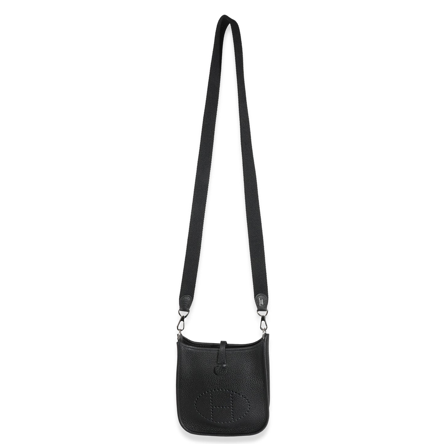 Hermes Luxury Clémence Evelyne Amazone Tpm Handbag Black Travel Bag