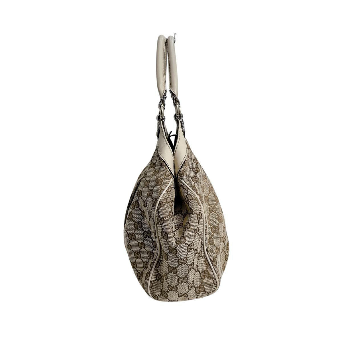 Gucci GG Sukey Canvas Beige Tote Bag 0
