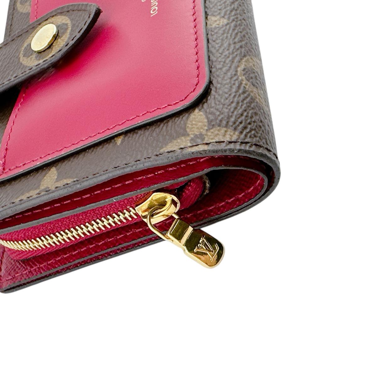 Louis Vuitton Bifold M69433 Fuchsia Bifold Portefeuille Monogram Canvas Wallet Case 0