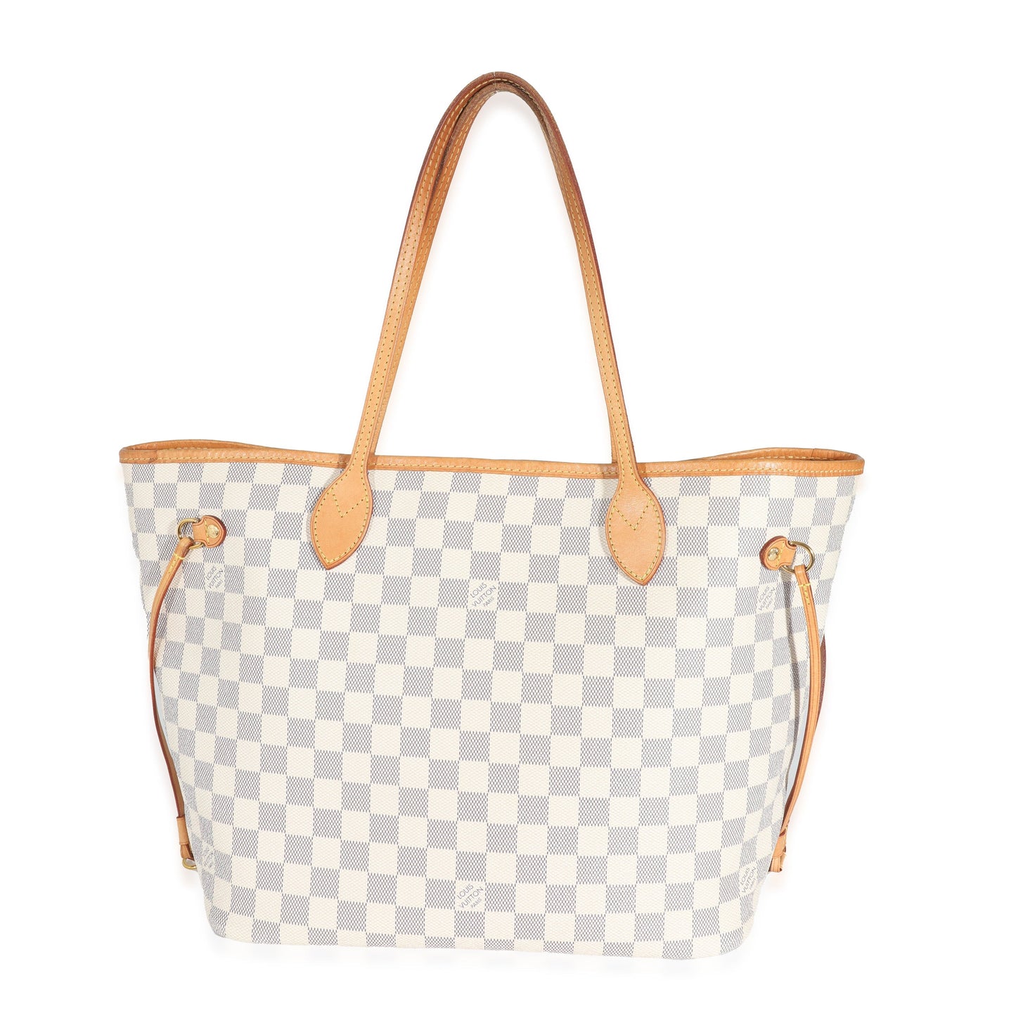 Louis Vuitton Damier Azur Neverfull MM Canvas Tote Bag 3
