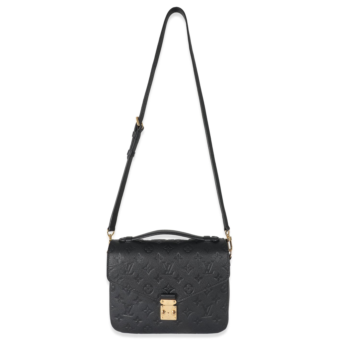 Louis Vuitton Empreinte Pochette Metis Monogram Black Clutch Bag 9