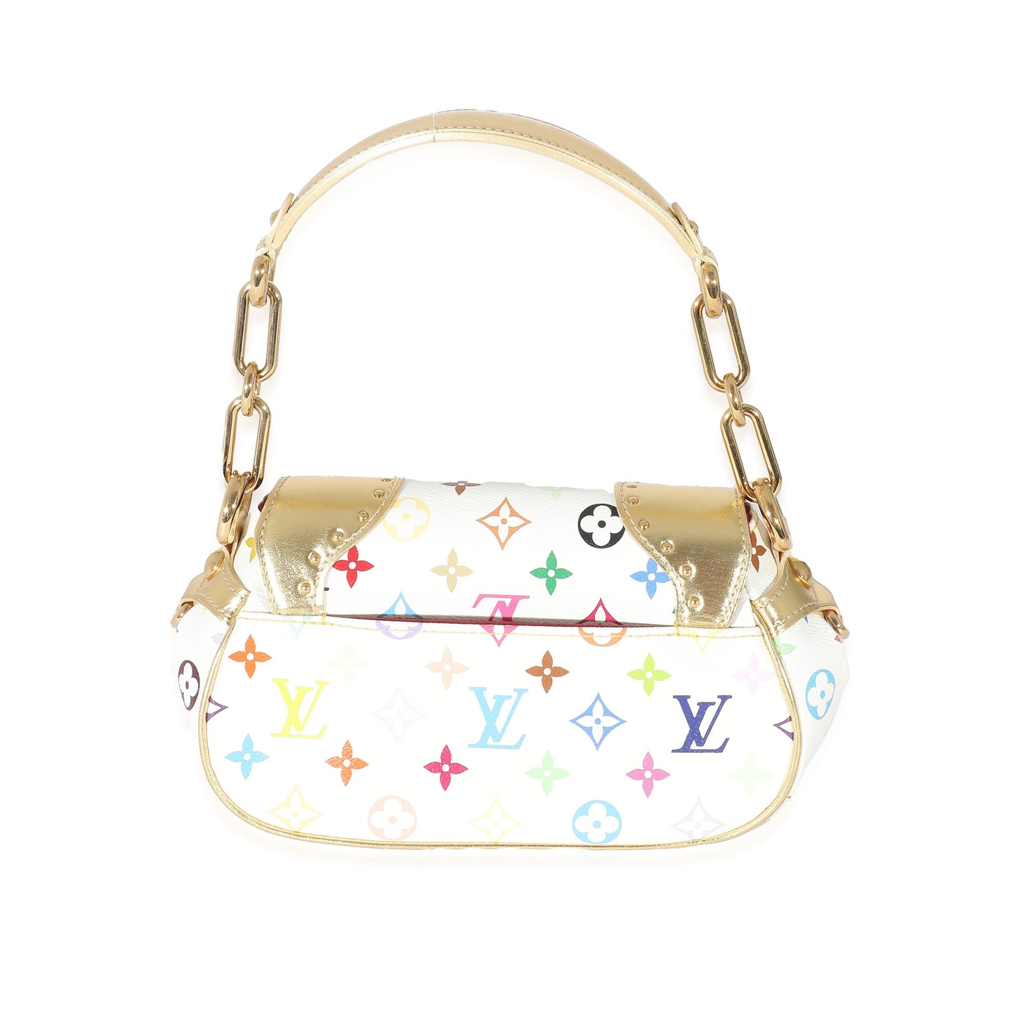 Louis Vuitton Multicolor Marilyn Monogram Canvas White Gold Handbag