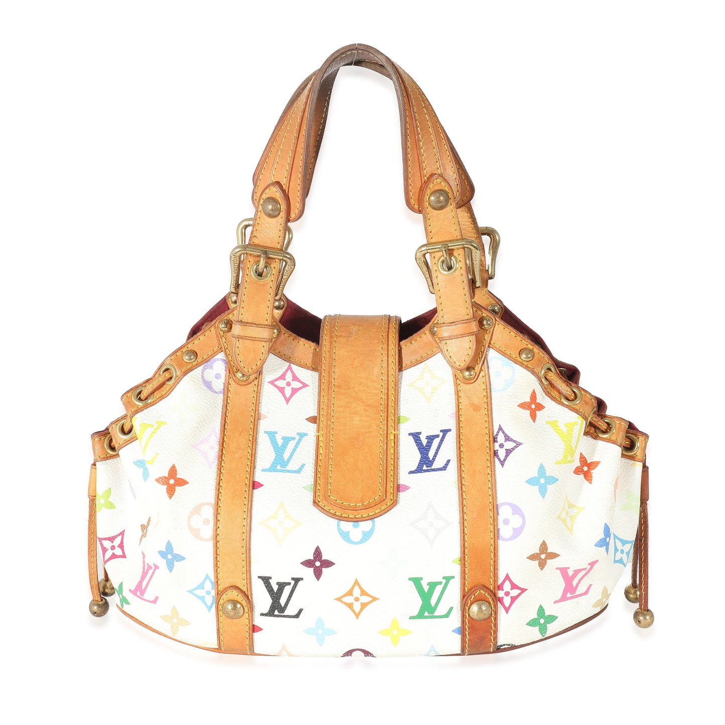 Louis Vuitton Multicolore Theda PM Monogram Canvas White Handbag