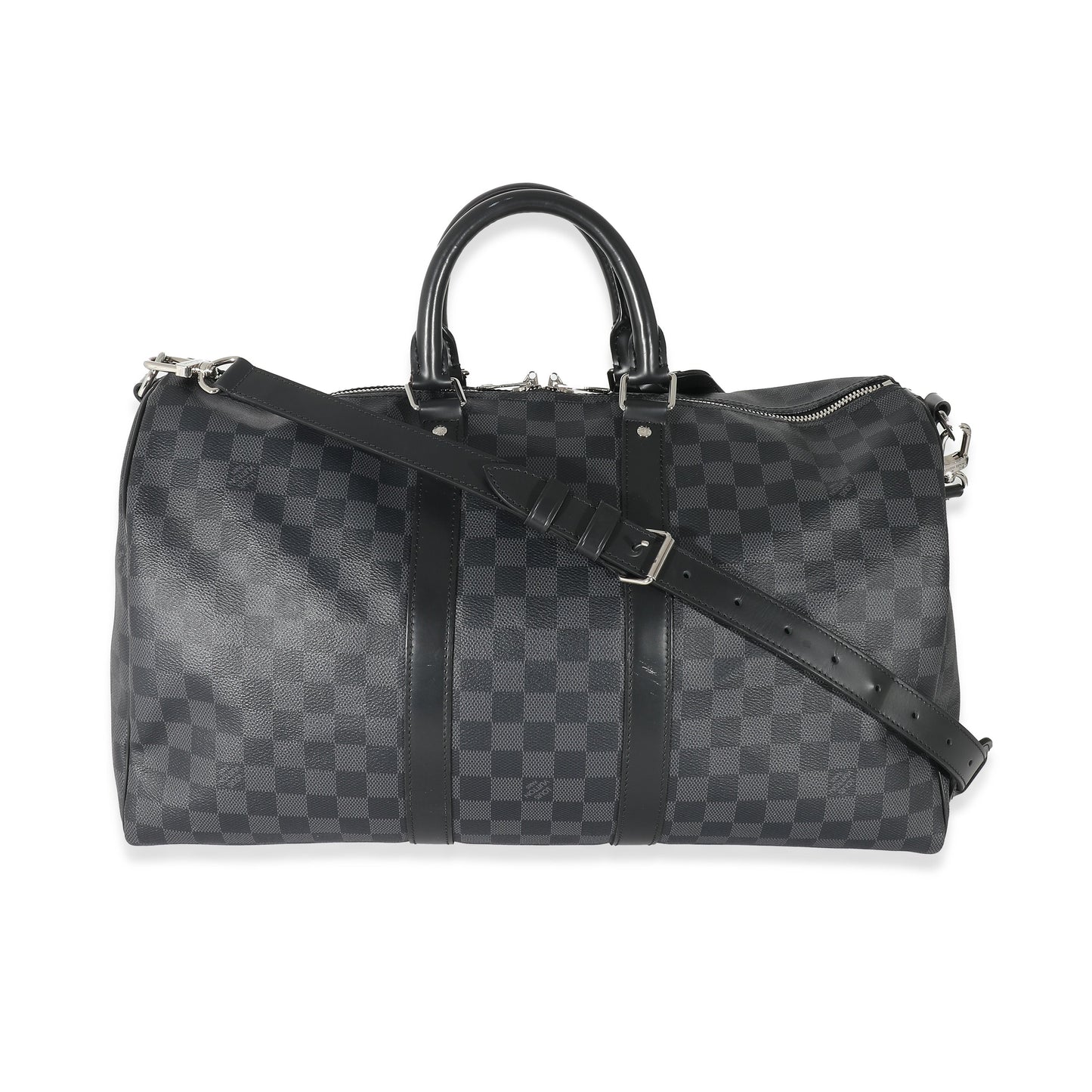Louis Vuitton Damier Graphite Keepall Bandouliere 45 Canvas Handbag 3