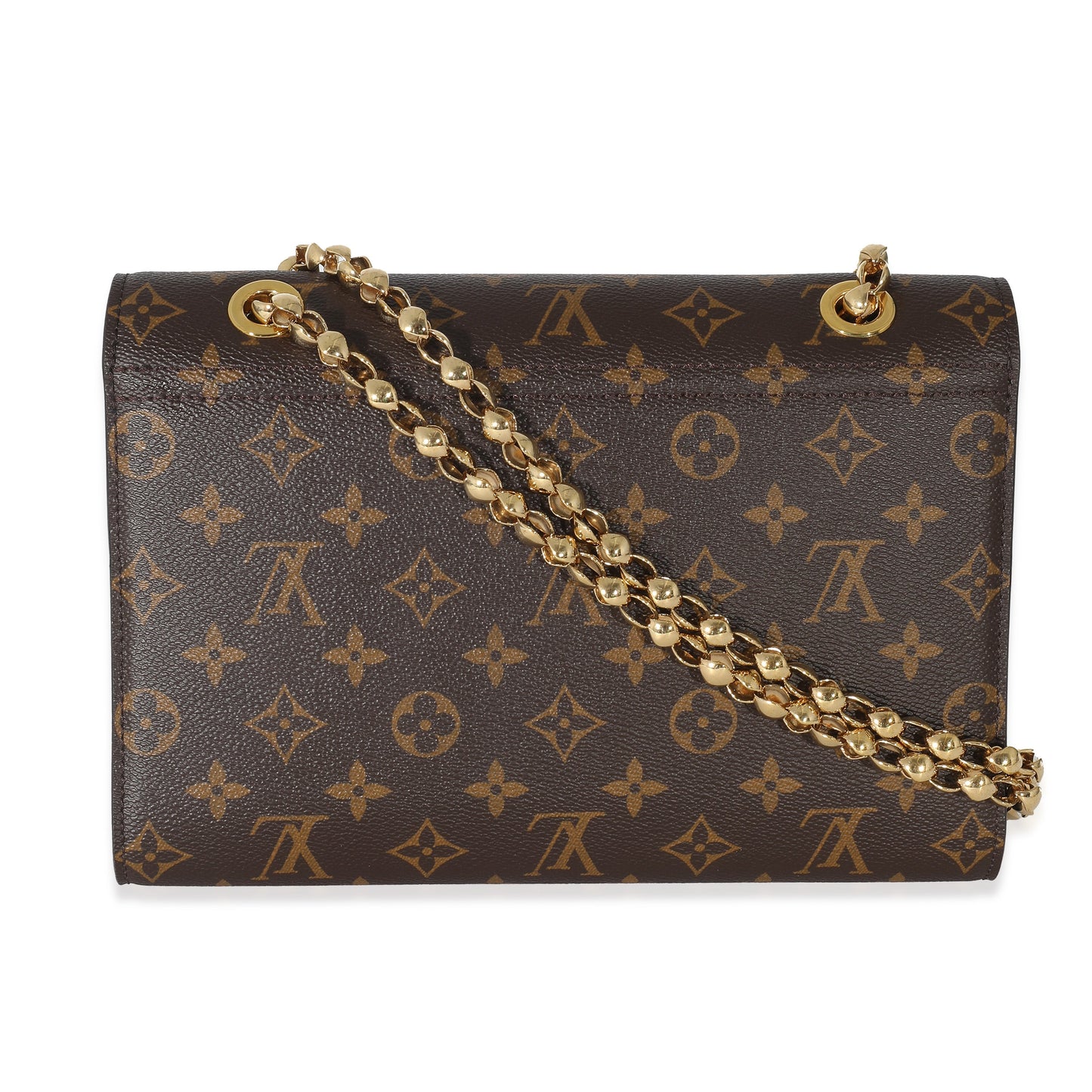 Louis Vuitton Taurillon Victoire Monogram Canvas Black Chain Handbag