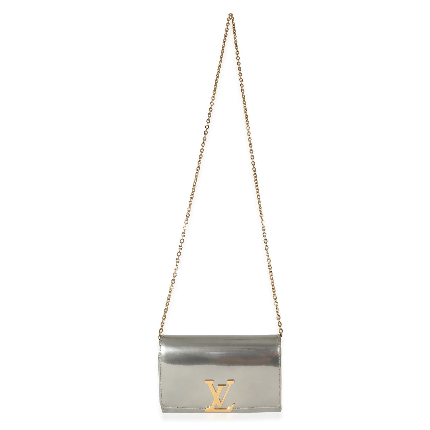 Louis Vuitton Sier Louise PM Leather Silver Handbag