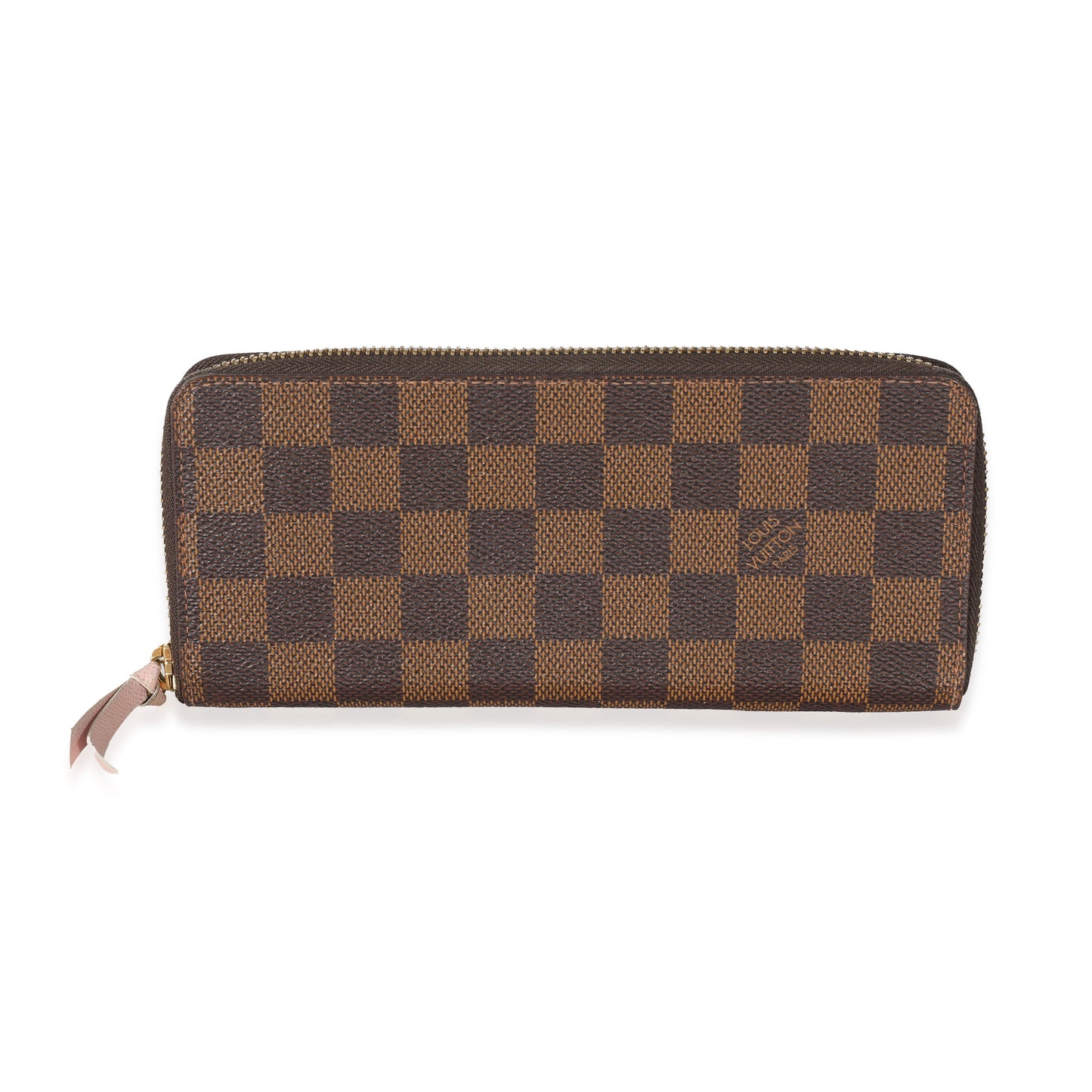 Louis Vuitton Damier Ebene Clemence Canvas Wallet Case 3