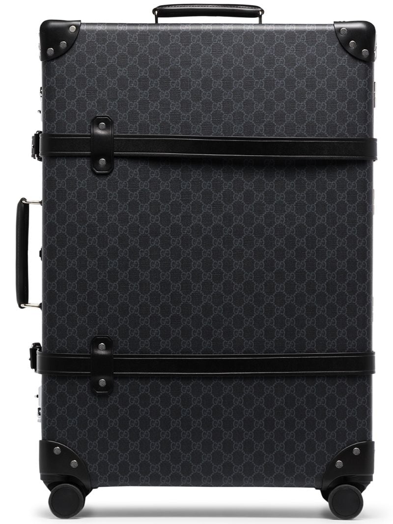 Gucci - monogram print suitcase - men - Leather - One Size - Black