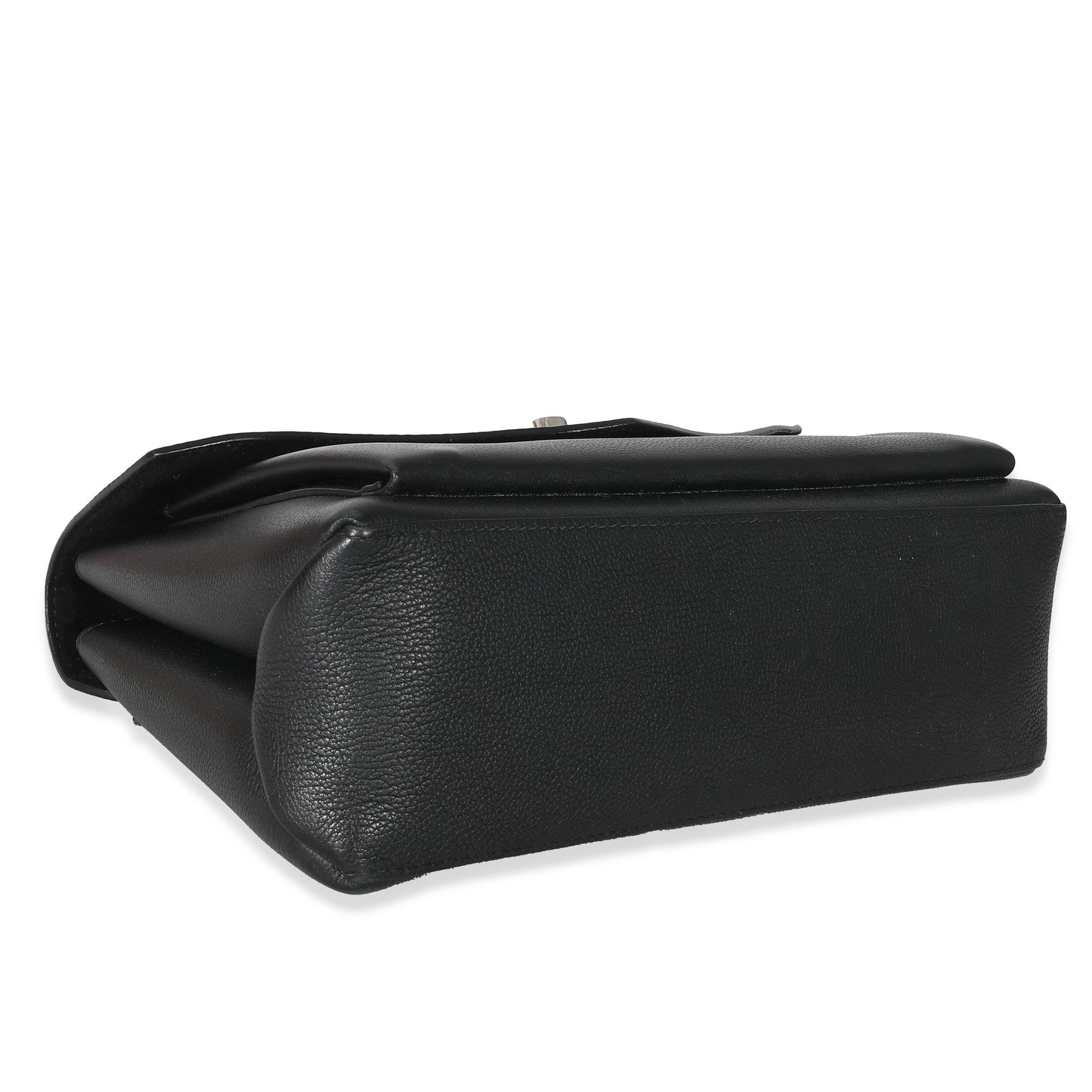 Louis Vuitton MyLockMe Calfskin Black Satchel Bag