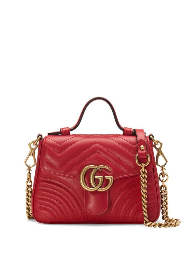 Gucci - GG Marmont mini bag - women - Leather/metal/Microfibre - One Size - Red