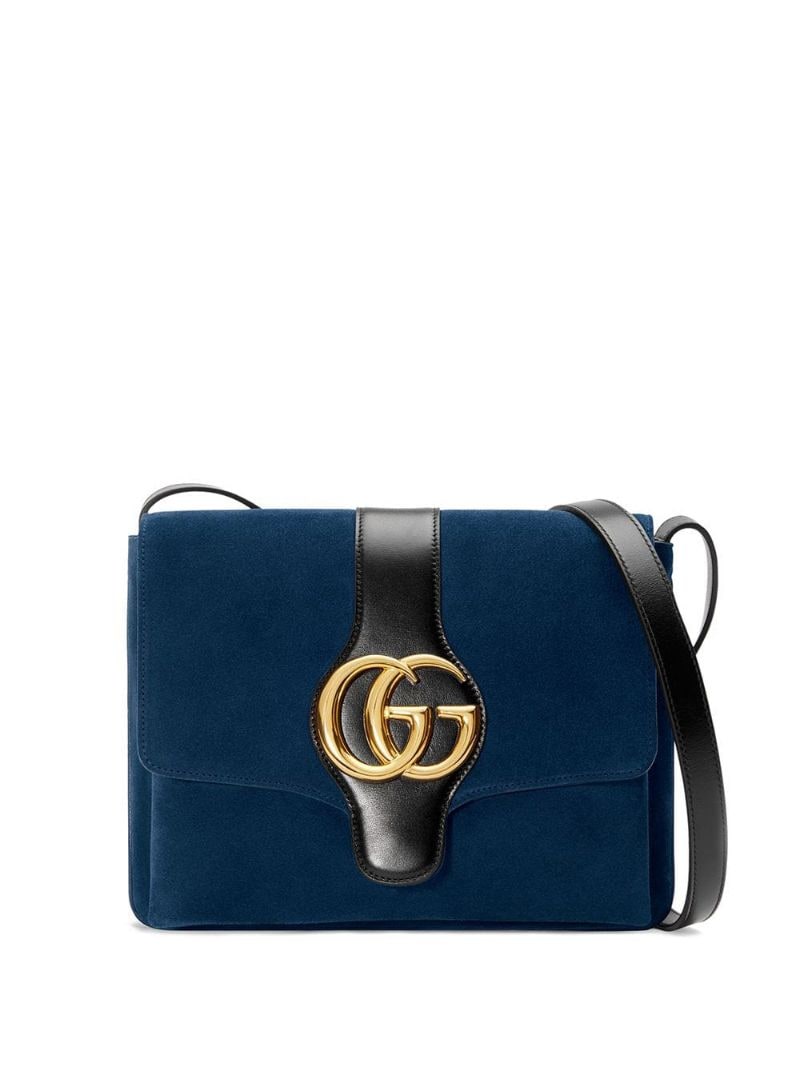 Gucci - Arli medium shoulder bag - women - Suede/Viscose/metal/Leather - One Size - Blue