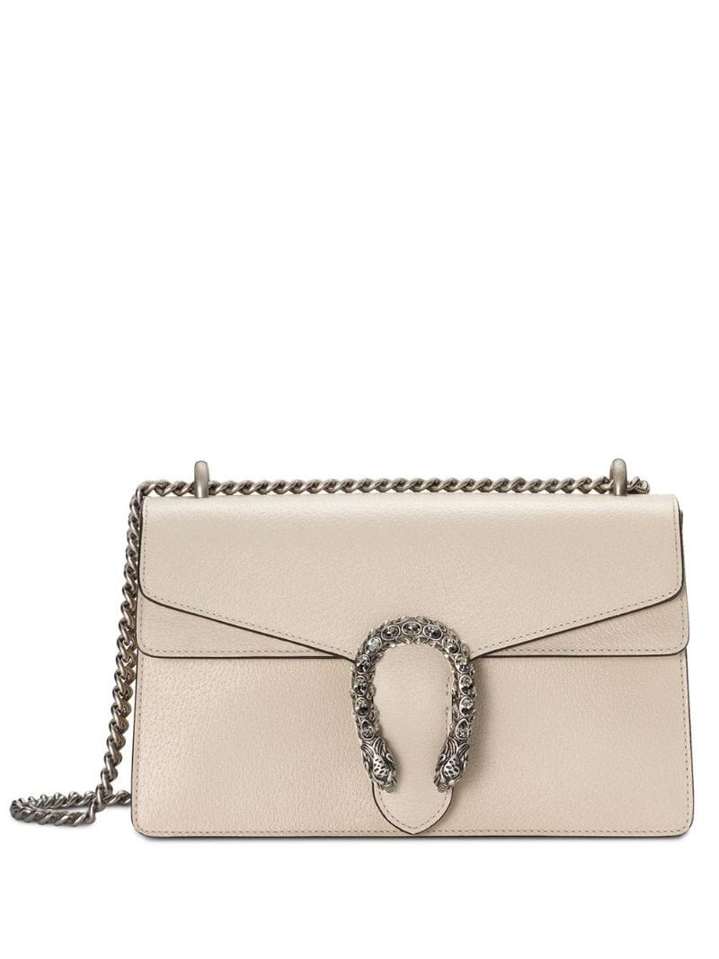 Gucci - small Dionysus shoulder bag - women - Leather/metal/Crystal/Cotton - One Size - NEUTRALS