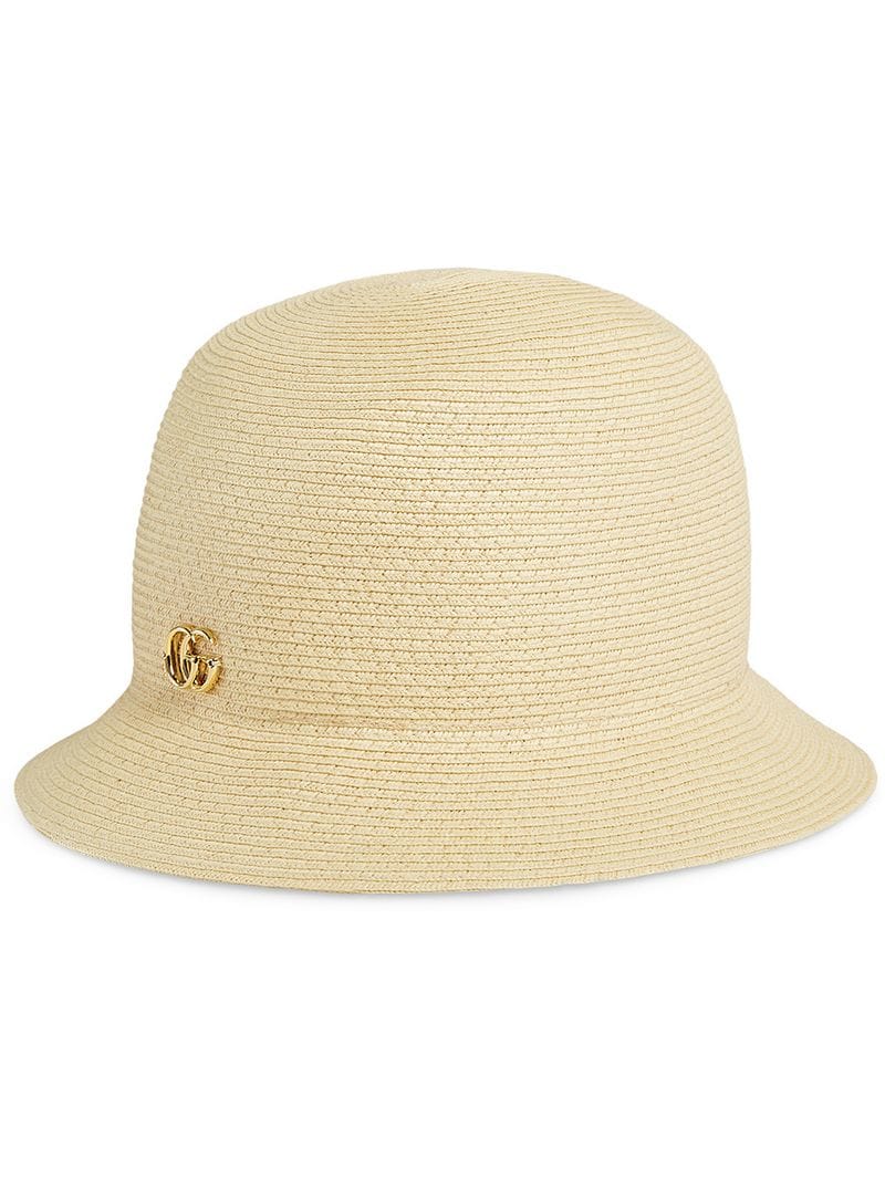Gucci - GG logo raffia hat - men - Raffia - M, XL, XS, S, L - NEUTRALS