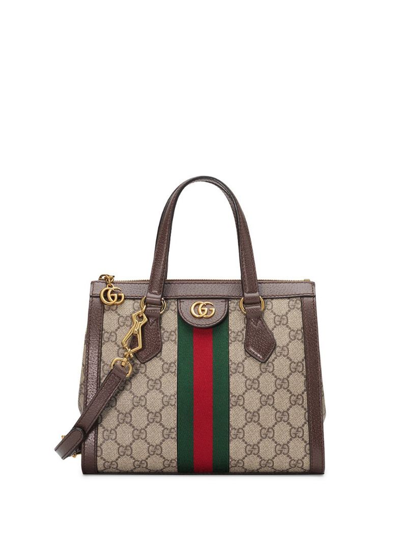 Gucci - Ophidia small GG tote bag - women - Canvas/Leather/Nylon/Microfibre - One Size - NEUTRALS