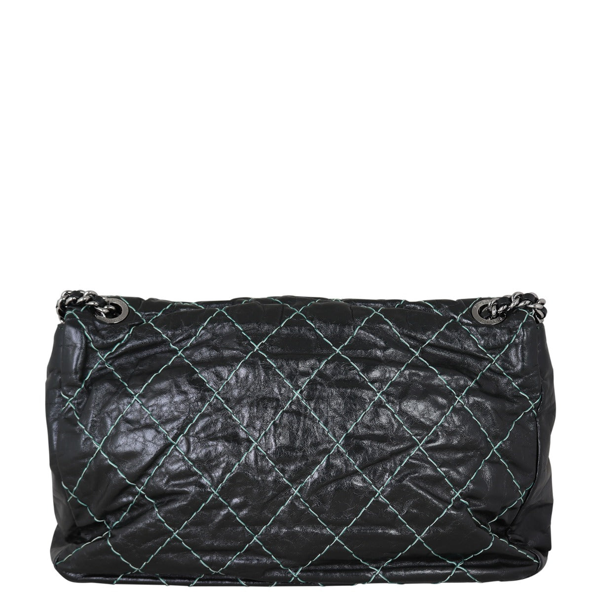 Chanel Double Stitch Jumbo Handbag Chain Flap