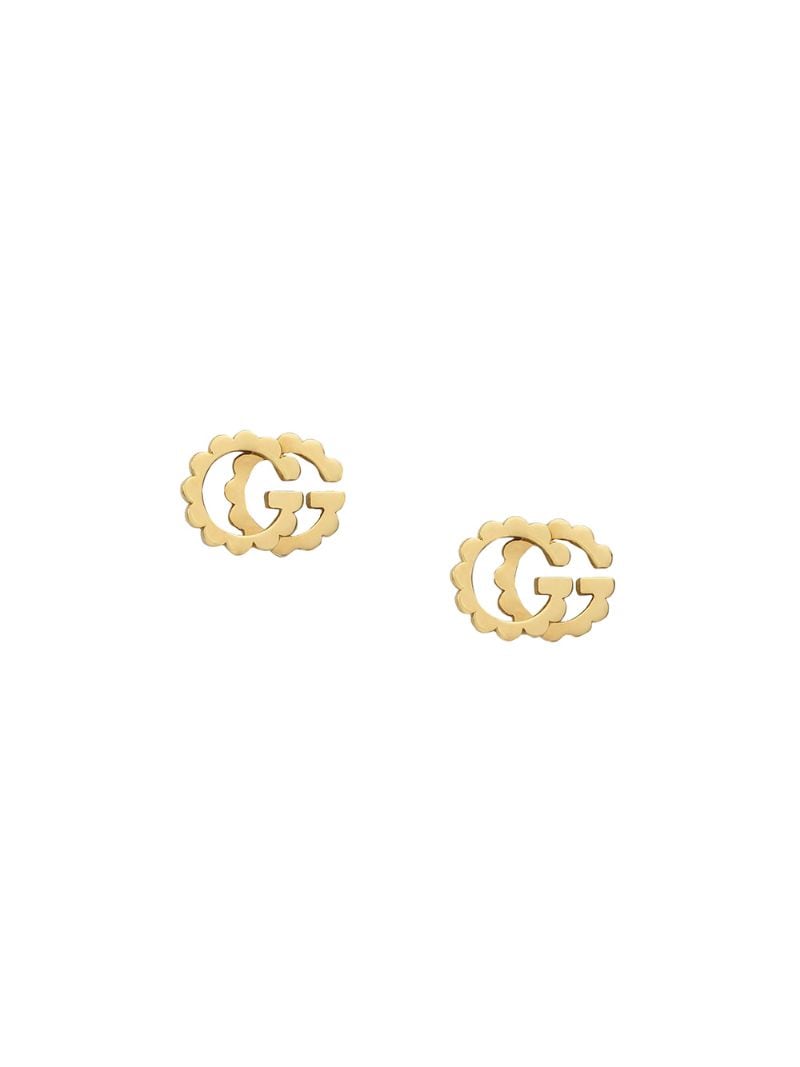 Gucci - GG Running studs - women - 18kt Yellow Gold - One Size - 8000
