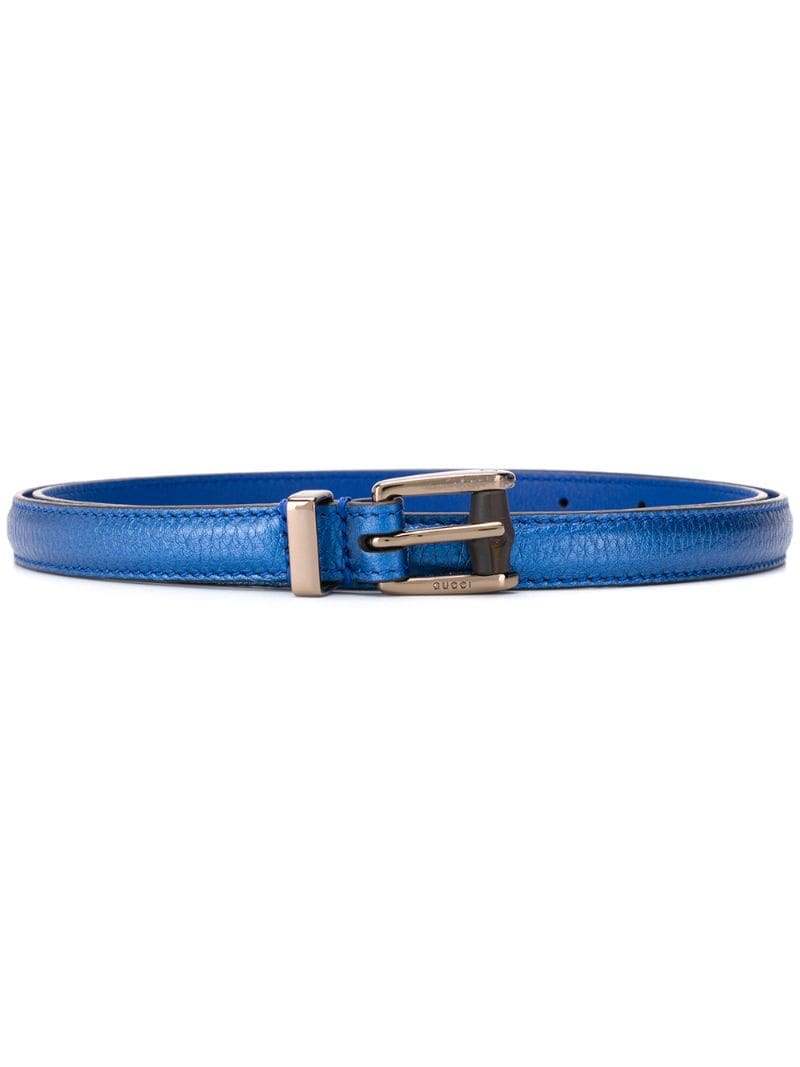 Gucci - buckle belt - women - Calf Leather - 90 - Blue