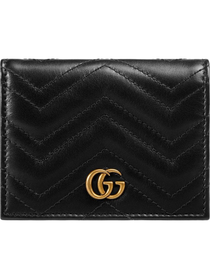 Gucci - GG Marmont card case - women - Leather - One Size - Black