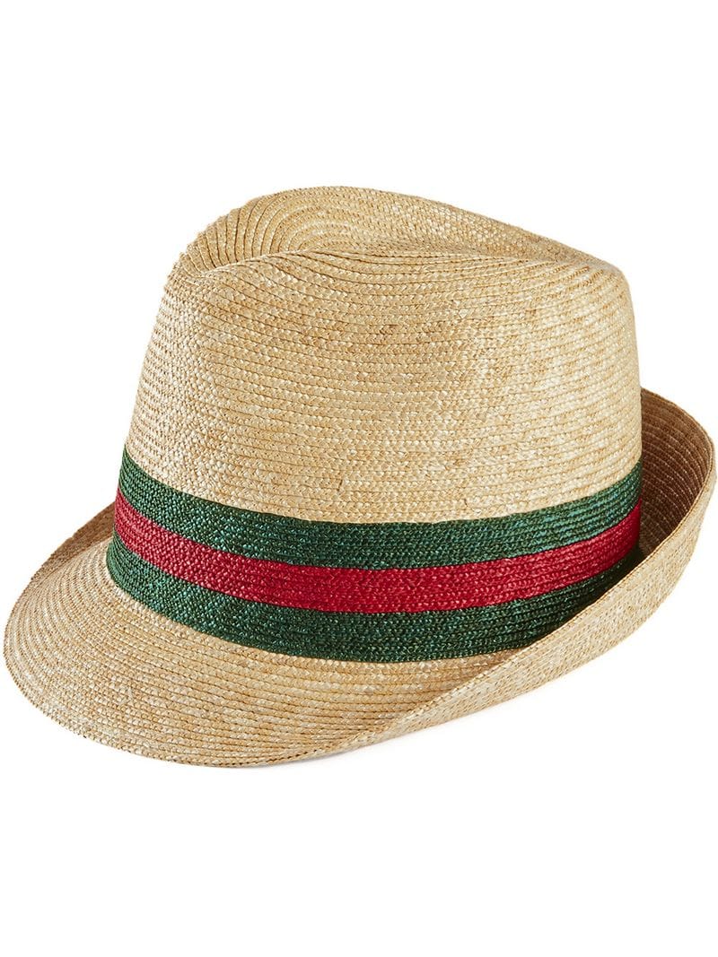 Gucci - Woven straw fedora - women - Straw - S, M, L - White