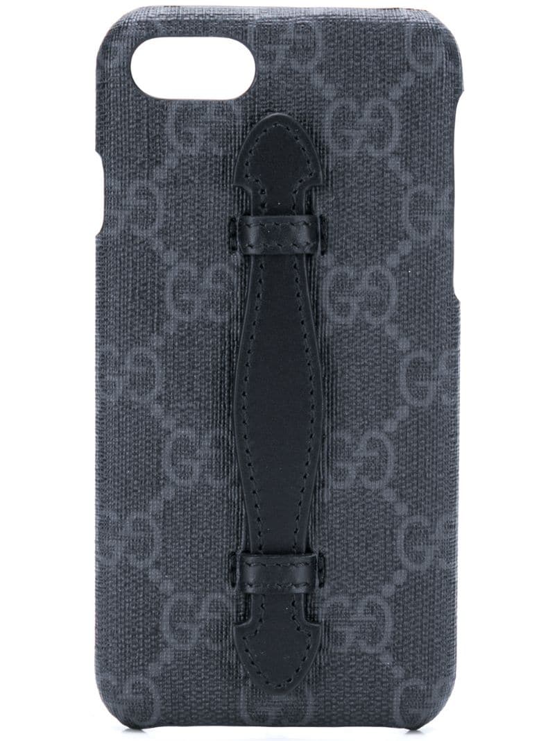 Gucci - GG iPhone 8 case - men - Calf Leather - One Size - Black