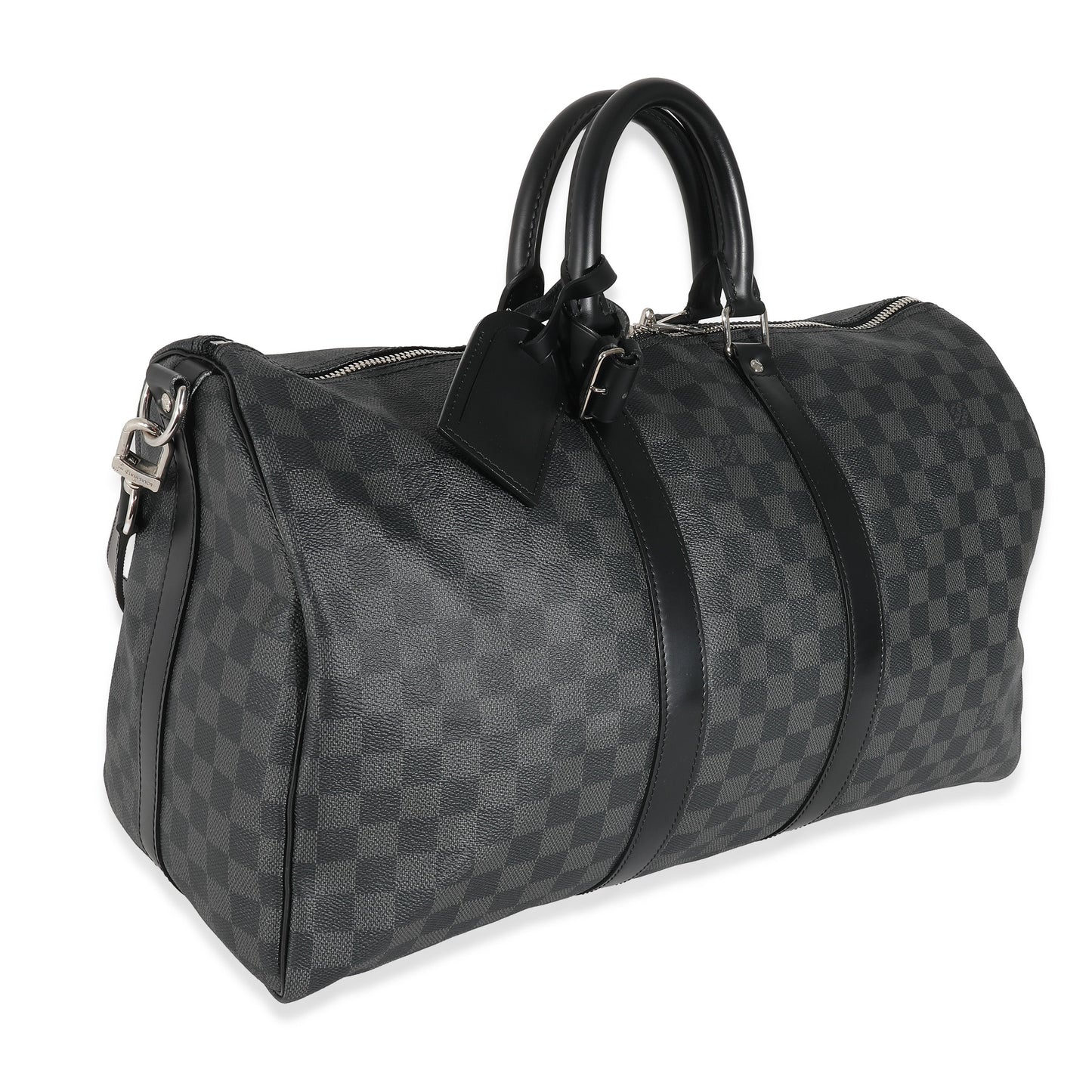 Louis Vuitton Damier Graphite Keepall Bandoulière 45 Canvas Handbag