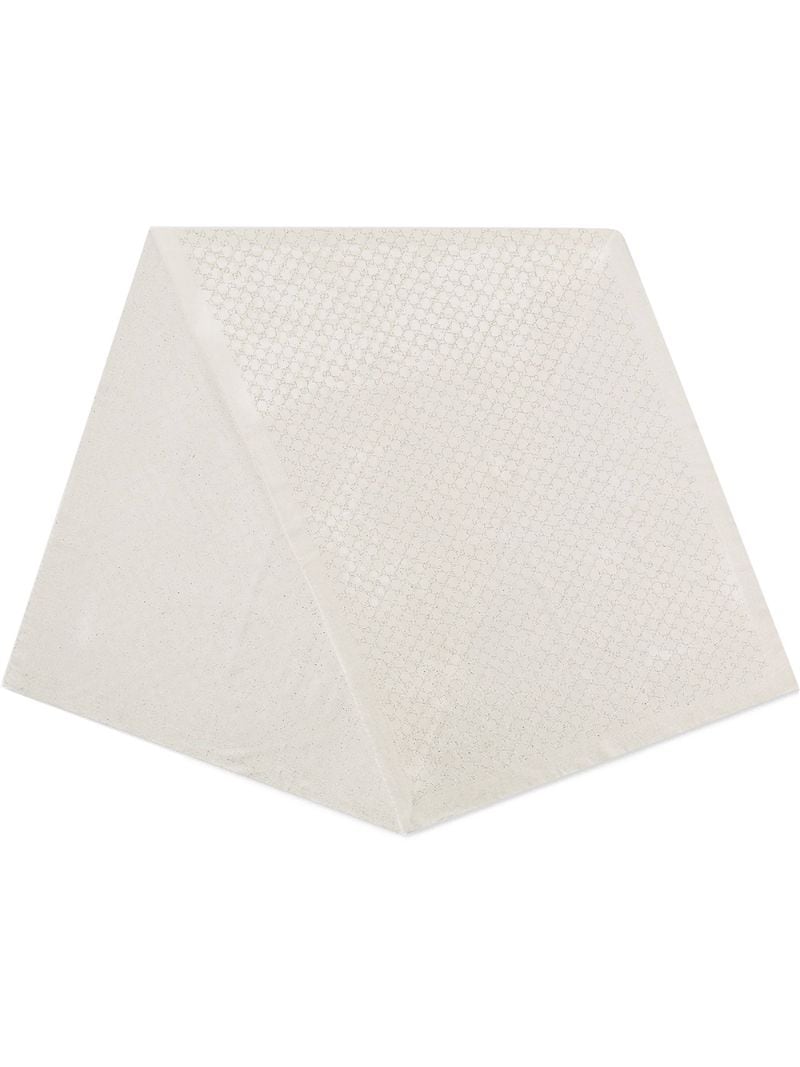 Gucci - GG jacquard scarf - women - Silk/Polyamide - One Size - White