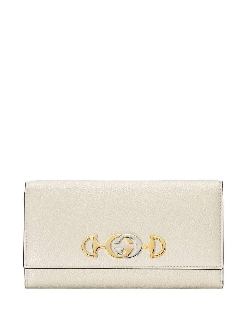 Gucci - Gucci Zumi continental wallet - women - Leather - One Size - White