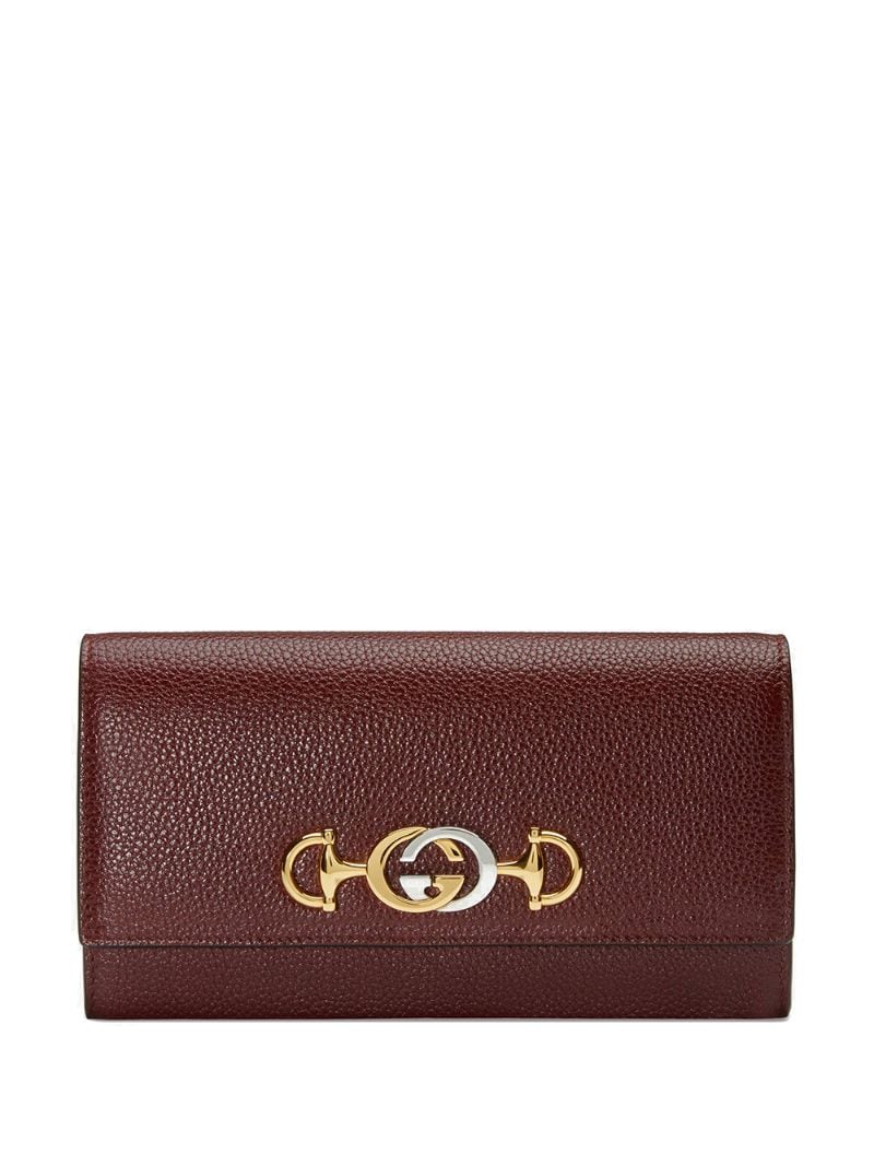Gucci - Gucci Zumi continental wallet - women - Leather - One Size - Red