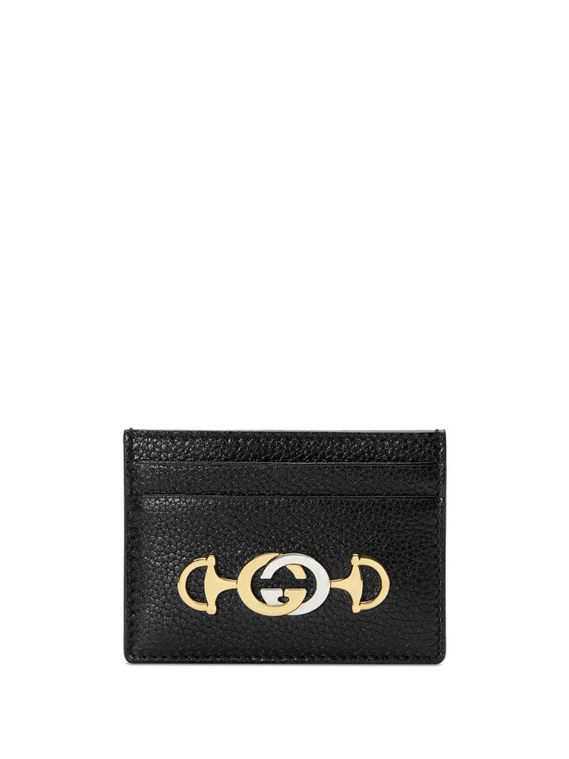 Gucci - Gucci Zumi card case - women - Leather - One Size - Black