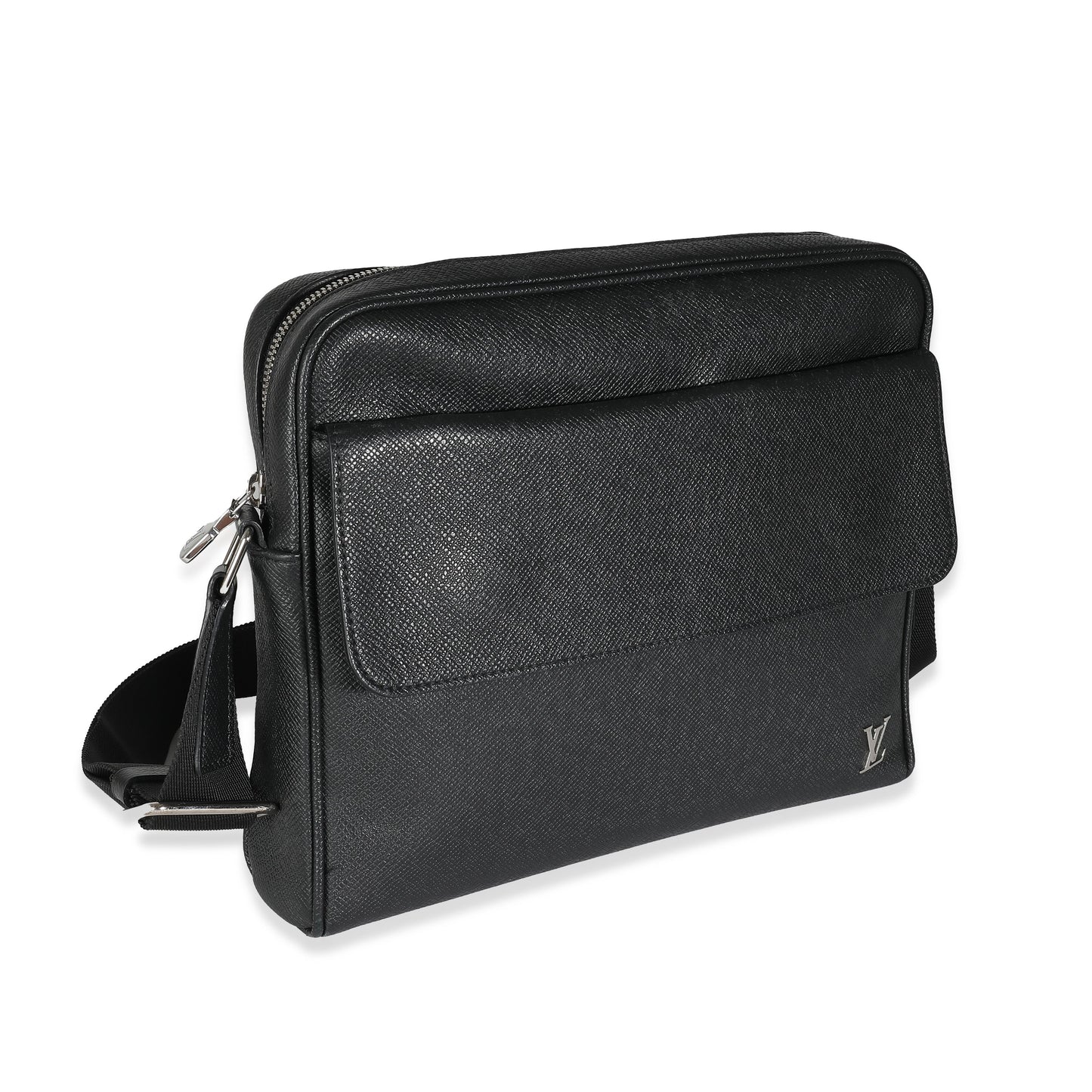 Louis Vuitton Taiga Alex Messenger PM Black Crossbody Bag