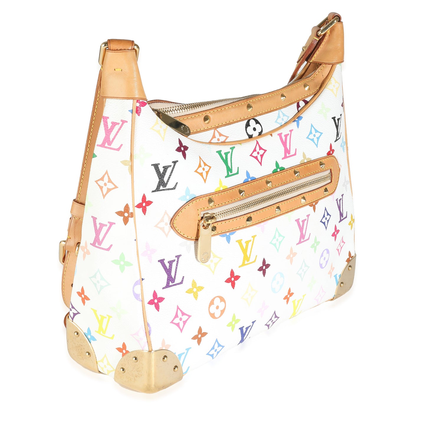 Louis Vuitton Boulogne Monogram Canvas White Multicolor Handbag