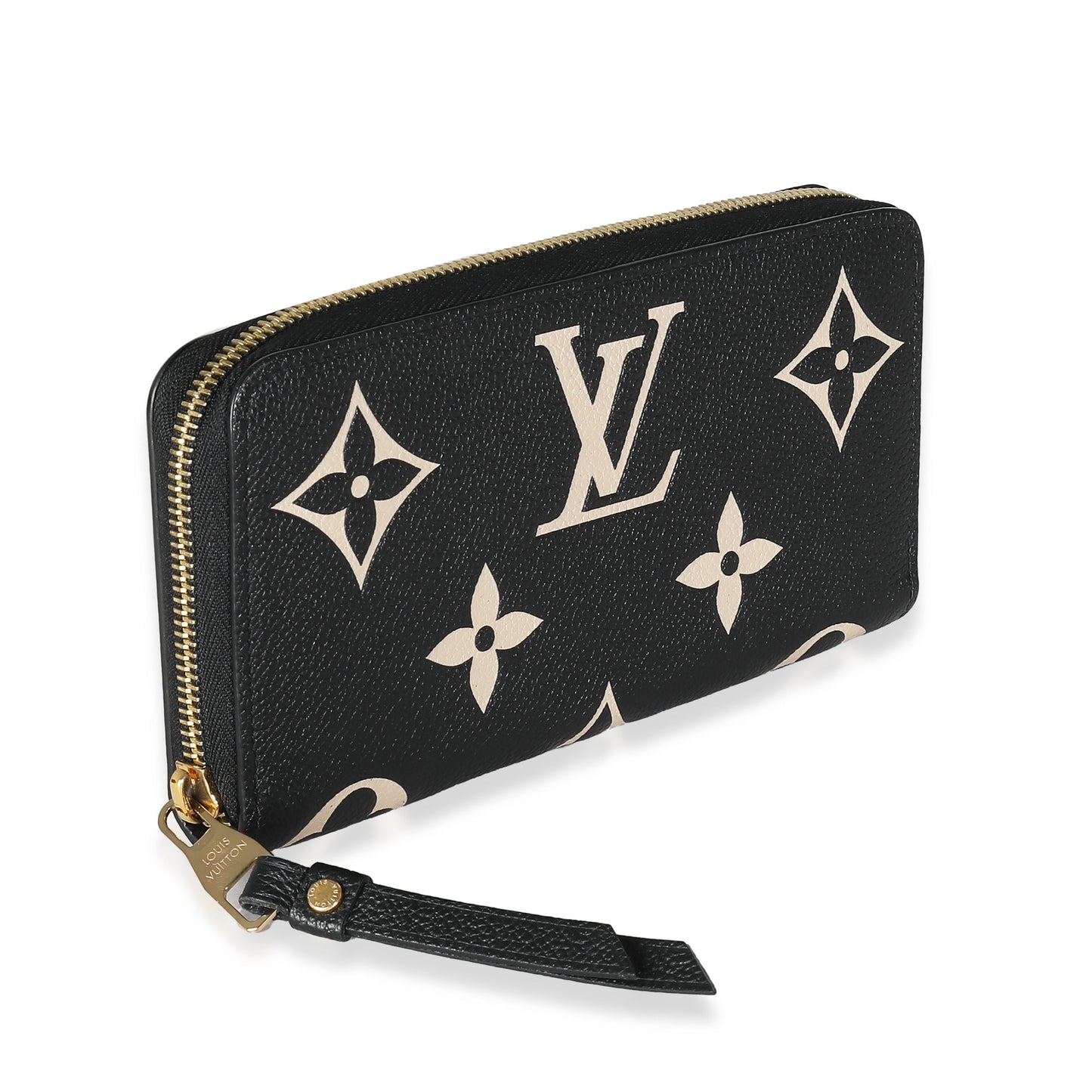 Louis Vuitton Giant Empreinte Zippy Monogram Black Beige Wallet Case