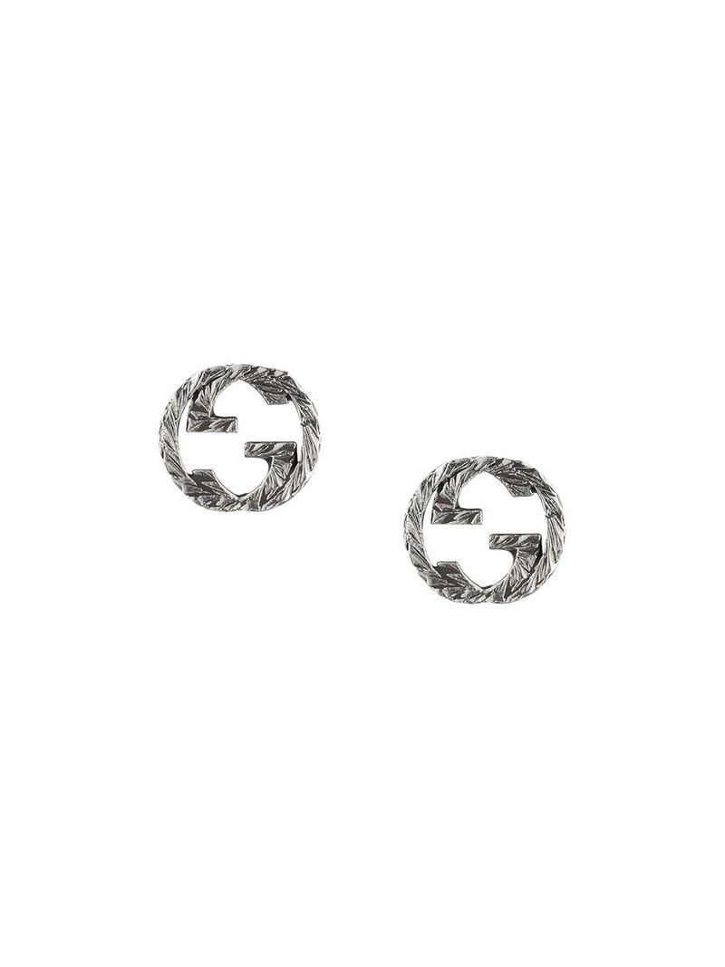 Gucci - Interlocking G earrings in silver - women - Sterling Silver - One Size - SILVER