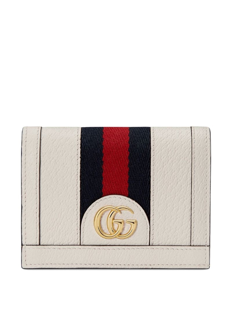 Gucci - Ophidia card case - women - Silk/Leather - One Size - White