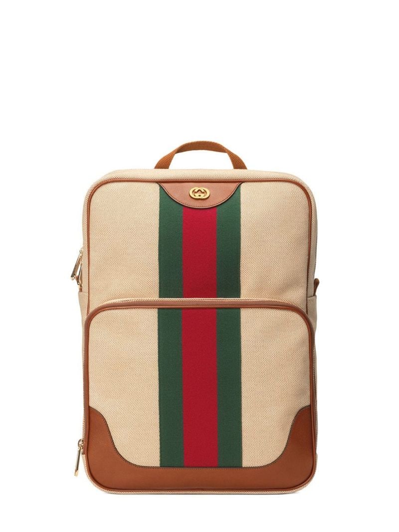 Gucci - canvas backpack - men - Canvas/Cotton - One Size - Brown