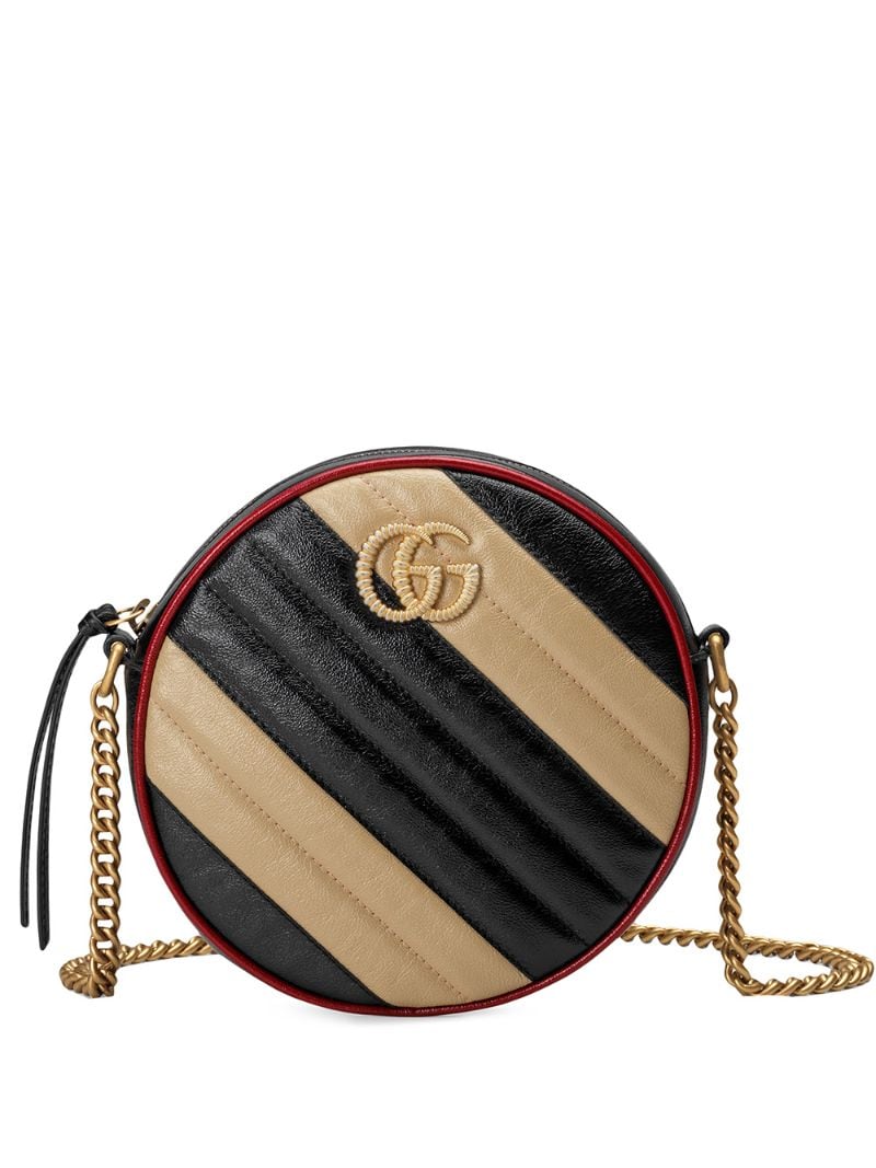 Gucci - GG Marmont circular shoulder bag - women - Leather/metal - One Size - Black