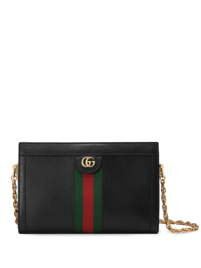 Gucci - small Ophidia GG shoulder bag - women - Leather/metal/Fabric - One Size - Black