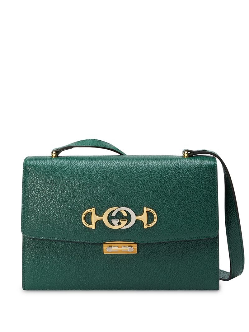Gucci - small Zumi shoulder bag - women - Leather/metal - One Size - Green